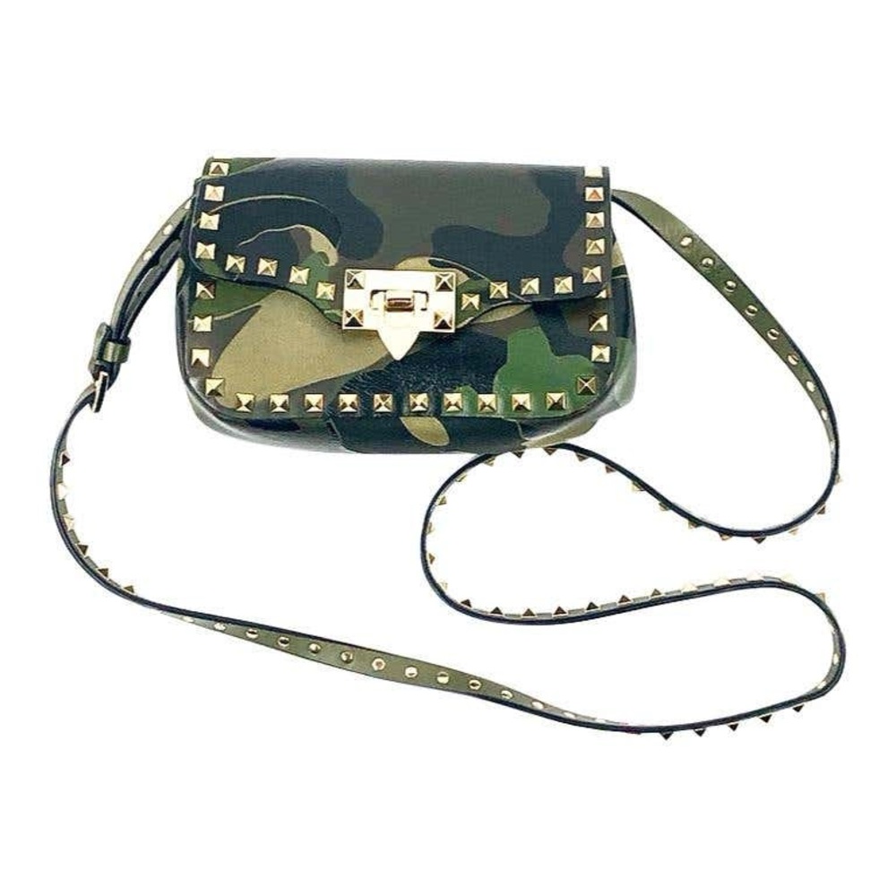 Valentino Camouflage Camo Mini Rockstud Crossbody Bag RARE